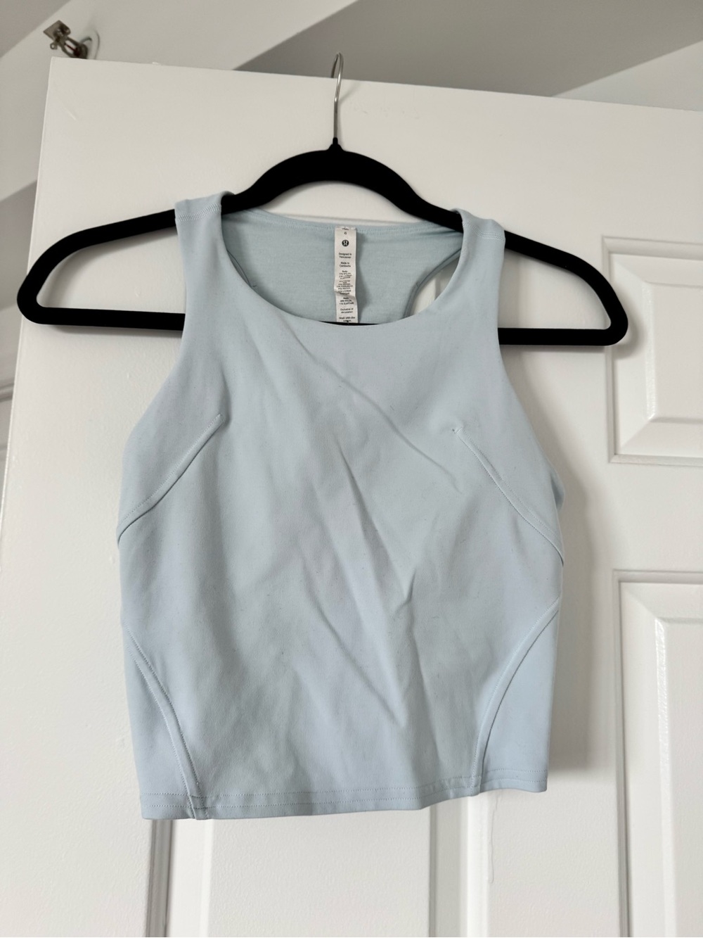 Lululemon Light Blue Women's Racerback Tank Top with Bra